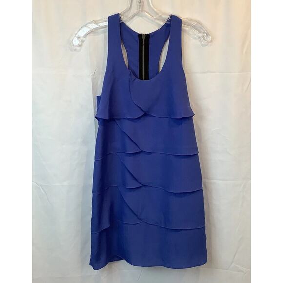 Lush Dress Women’s Small Periwinkle Blue Layered Ruffles‎ Sleeveless Summer - Picture 1 of 16